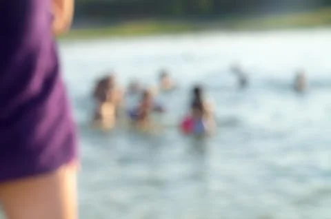 Background-abstraction, we look for bathing in lake. Stock Photos