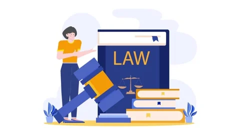 Background with advocacy elements illustration animated video Stock Footage 282506938