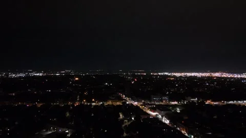 Background Aerial Nightime Stock Footage 280208135