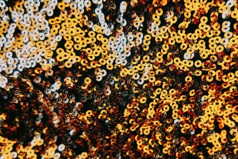 Background aesthetic texture with sequin glitte Foto stock