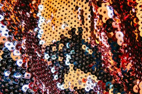 Background aesthetic texture with sequin glitte Stock Photos