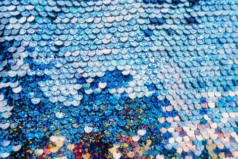 Background aesthetic texture with sequin glitte Stock Photos