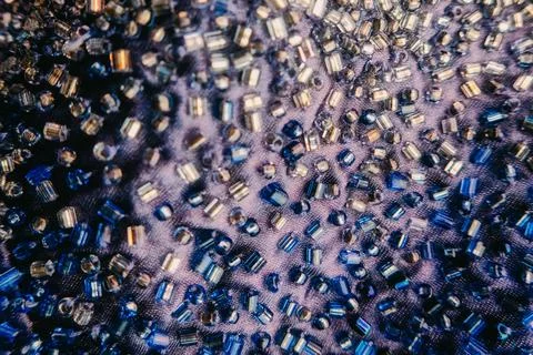 Background aesthetic texture with sequin glitte Stock Photos