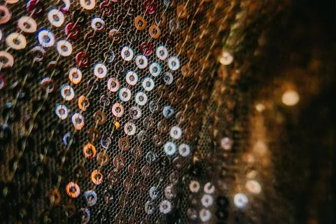 Background aesthetic texture with sequin glitte Foto stock