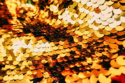 Background aesthetic texture with sequin glitte Stock Photos