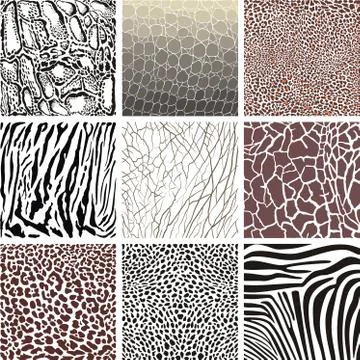Background of African animals Stock Illustration