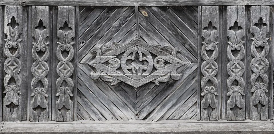 Background of aged  gray wood with a pattern Stock-Fotos
