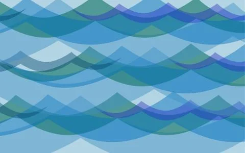 Background all waves ocean Stock Illustration