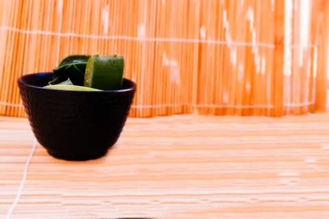 Background with Aloe Vera. Stock Photos