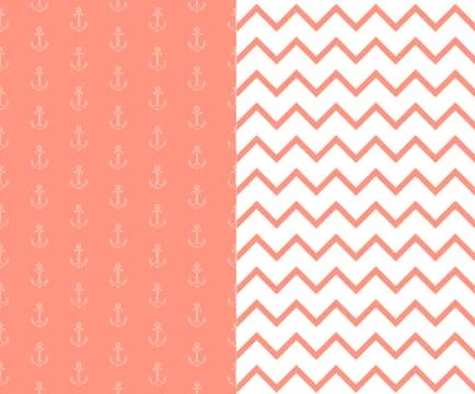 Background with anchors Stock Illustration