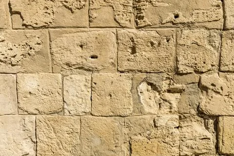 Background of ancient brick wall. Stock Photos