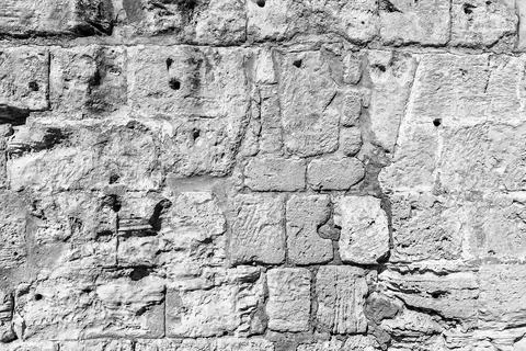 Background of ancient brick wall. Stock Photos