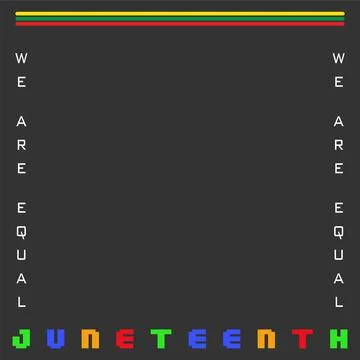 Background and banner in juneteenth day; Stock Illustration