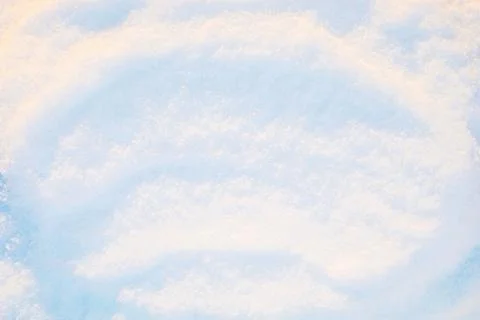 Background and copy space image of snow texture in sunlight Foto stock
