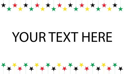 Background and four colored stars Stock Illustration