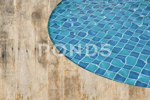 Background and pattern of clean water in blue swimming pool Stock Illustration