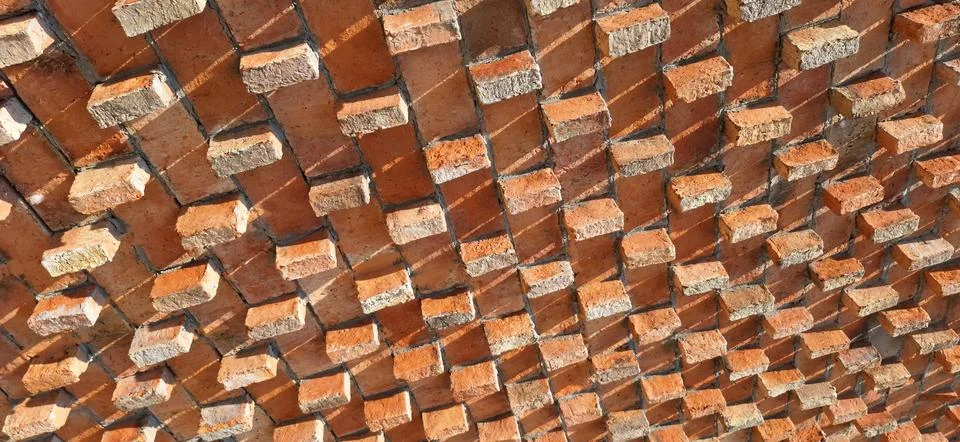 Background and Texture of Brick blocks . Stock Photos