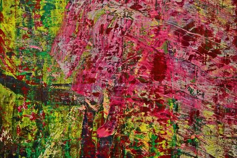 Background and texture colored abstract paint strokes on the wall. Stock Photos