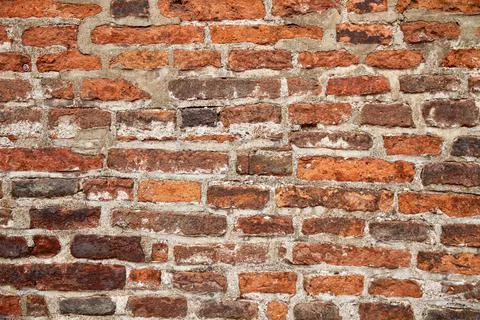 Background and texture concept - close up of brick old wall, abstract photo Stock Photos