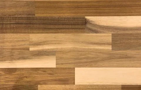 Background and texture of cross section on oak wood furniture surface Stock Photos