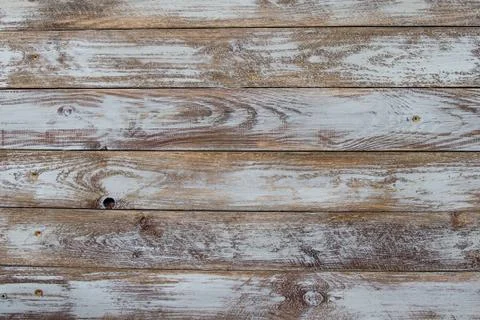 Background and texture of decorative old wood striped on surface wall Stock Photos