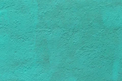 Background and texture of flat thick painted matte turquoise surface under Stock Photos
