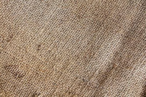 Background and texture of jute canvas Stock Photos