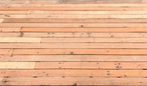 Background and texture perspective view of striped wood floor background can Stock Photos