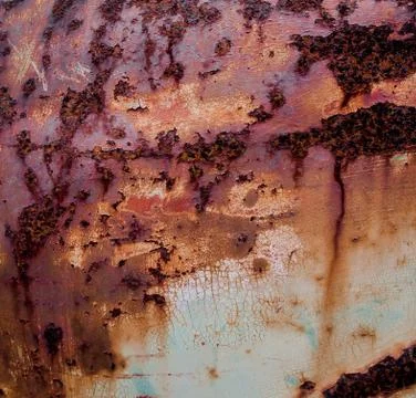 Background and texture of rusty wall Stock Photos