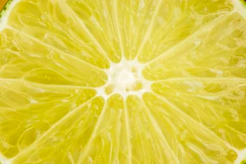 Background and texture of a slice of citrus lime pulp Stock-Fotos