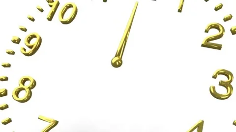 Background Animated Clock Climbing On Scale Stock Footage 109052698