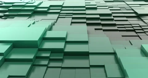 Background of animated cubes. 4k abstract smooth wavy infinitely looped motion. Stock Footage 187632413