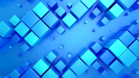 Background of Animated Cubes Stock Footage 252940899