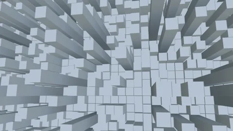 Background from animated cubes. Seamless loop Stock Footage 229915517