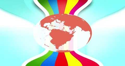 Background Animated of The Earth Changing Color Stock Footage 108986319