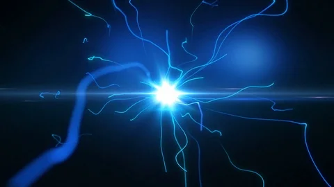 Background Animated Electricity Stock Footage 109064984
