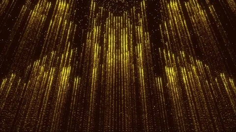 Background Animated Golden Gorgeous Flicker Particles Flares Glitter Stock Footage 87197929