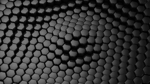 Background From Animated Hexagons Vidéo 76691873