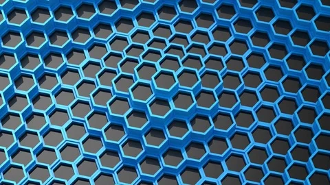 Background of Animated Hexagons Stock Footage 78749553
