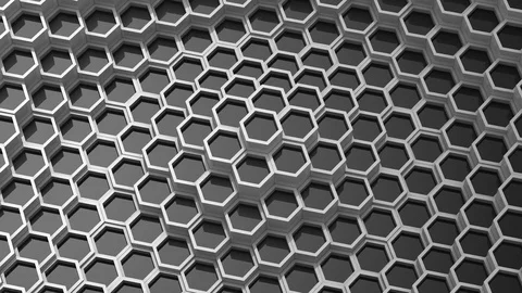 Background of Animated Hexagons Stock Footage 78750260