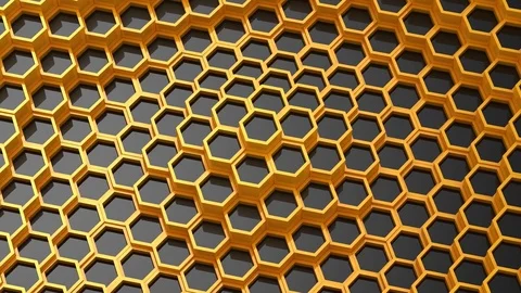 Background of Animated Hexagons Stock Footage 78772114