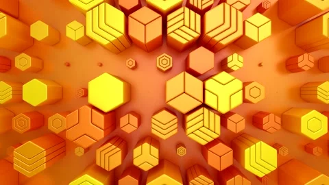 Background of Animated Hexagons Stock Footage 170116079