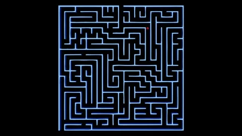 Background Animated Maze Stock Footage 109065266