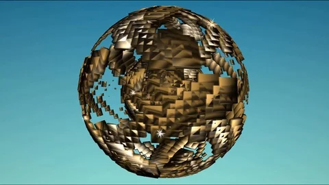 Background Animated Sphere Stock Footage 109052850