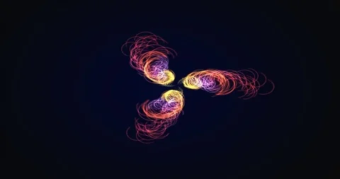 Background Animated Streamer Multicolored Stock Footage 108986367