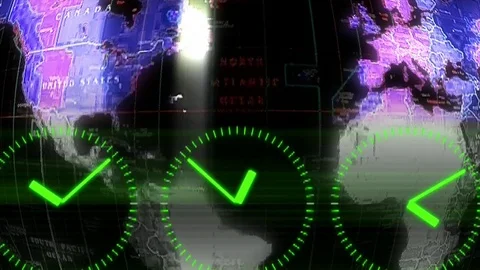Background Animated Time Zones Stock Footage 109052926