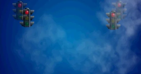 Background Animated Traffic Lights In Motion Falling Stock Footage 108986189