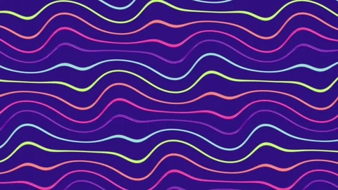 Background animation with abstract wavy lines Stock Footage 274042711