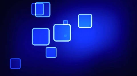 Background animation of blue quadrangles Stock Footage 50171612