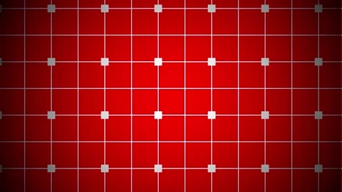 Background animation grid with red color Video stock 280764015